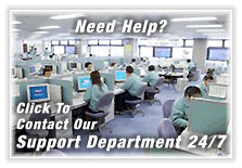 Click Here to Contact our Online Support Department 24 hours a day, 7 days a week.